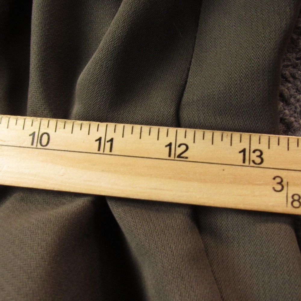 Vintage Dockers Pants Mens 33x32 Brown Stain Defender Dress Slacks Pleated Cuffs - Picture 7 of 12